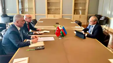 Şimşek ve Bolat, Azerbaycan Ekonomi Bakanı ile Görüştü